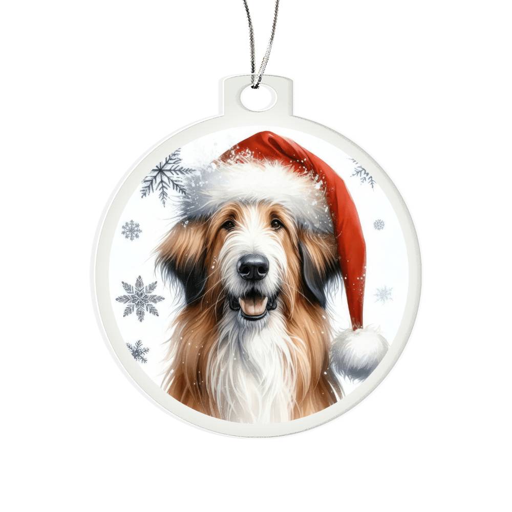 Christmas Dog - Berger Picard - Acrylic Ornament