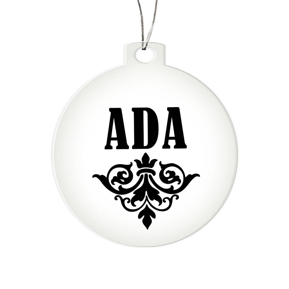 Ada v01 - Acrylic Ornament