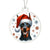 Christmas Dog - Doberman Pinscher - Acrylic Ornament