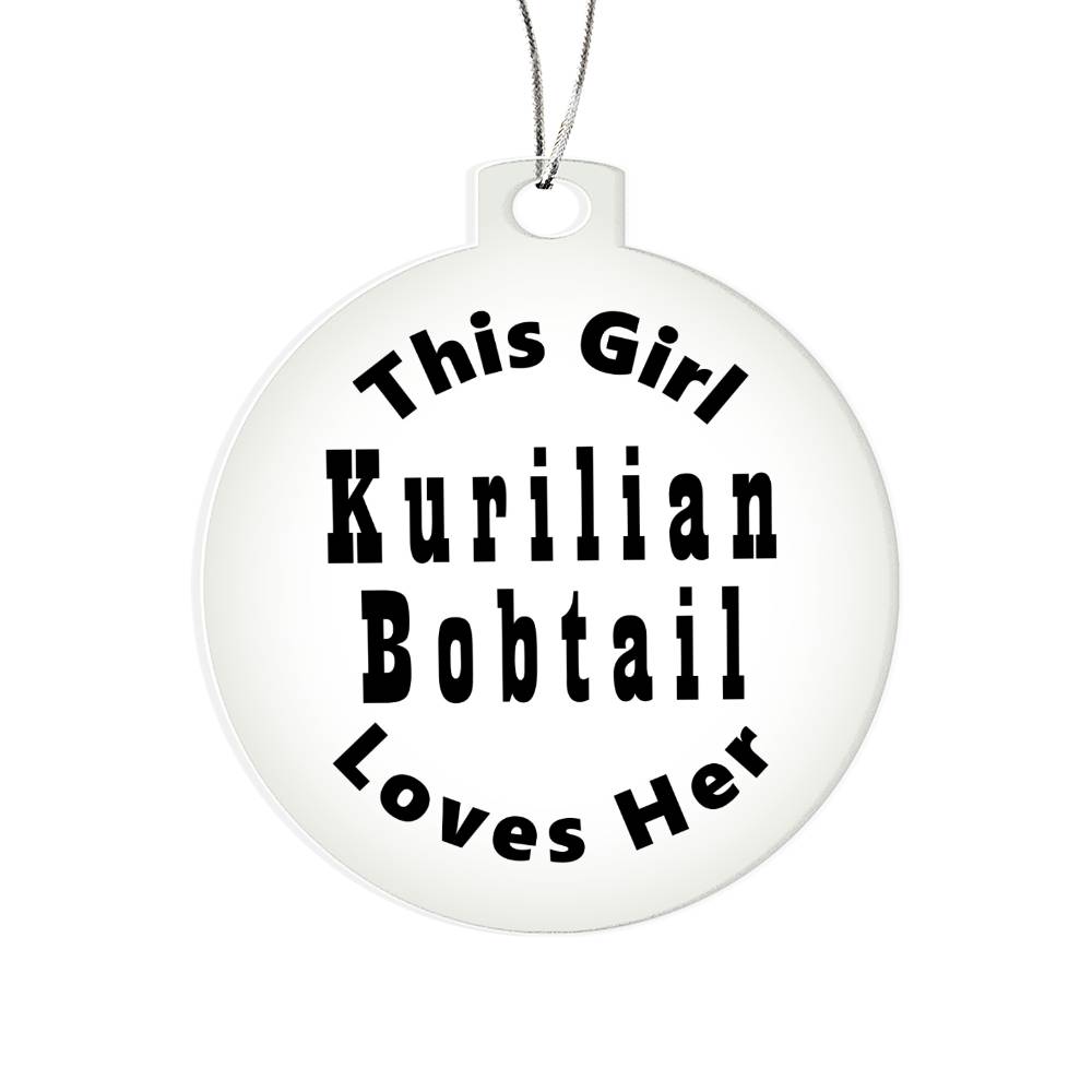 Kurilian Bobtail - Acrylic Ornament
