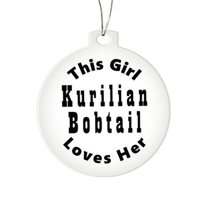 Kurilian Bobtail - Acrylic Ornament