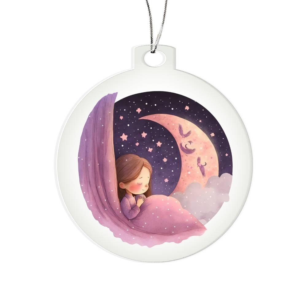 Sweet Dreams Baby Girl (Watercolor) 06 - Acrylic Ornament