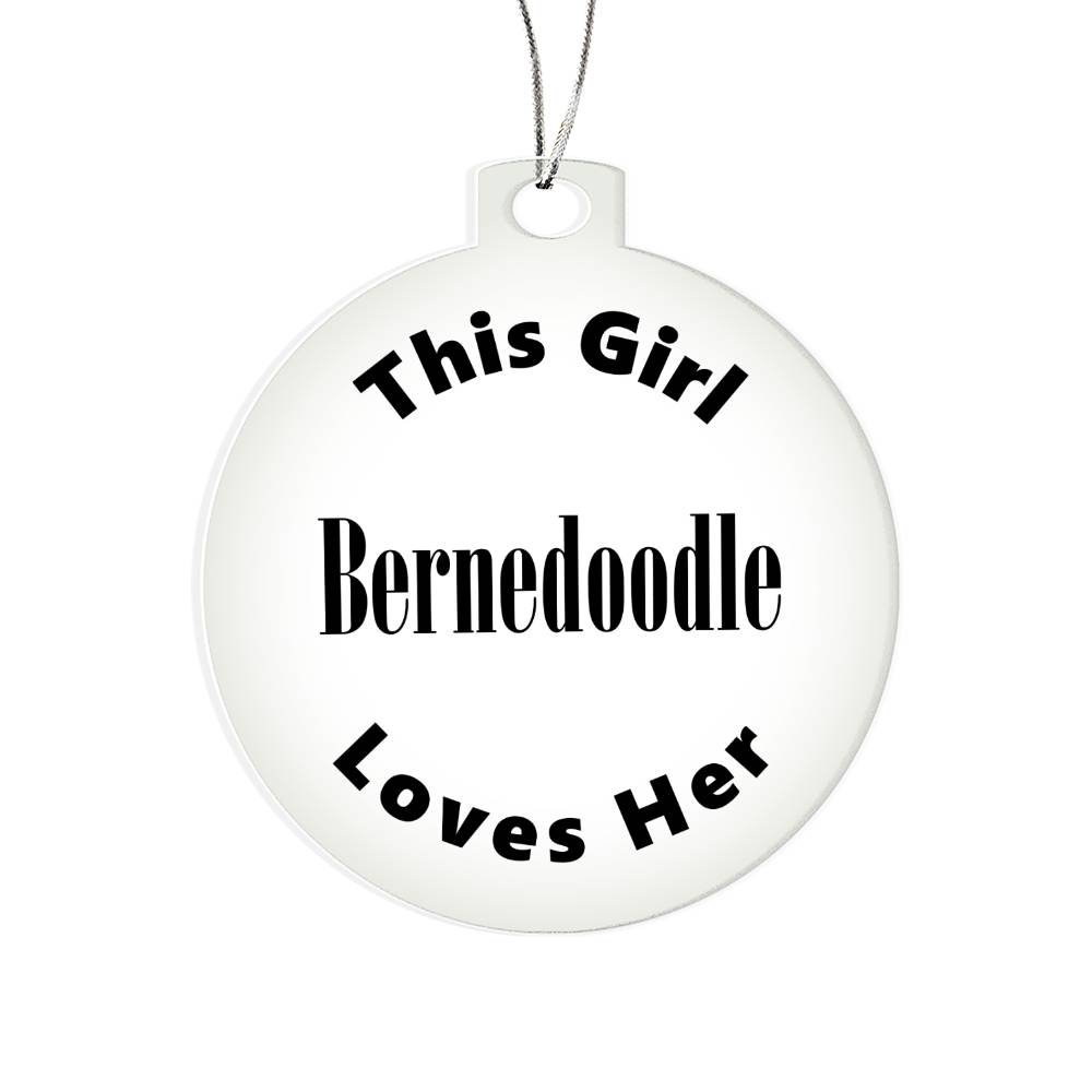 Bernedoodle - Acrylic Ornament