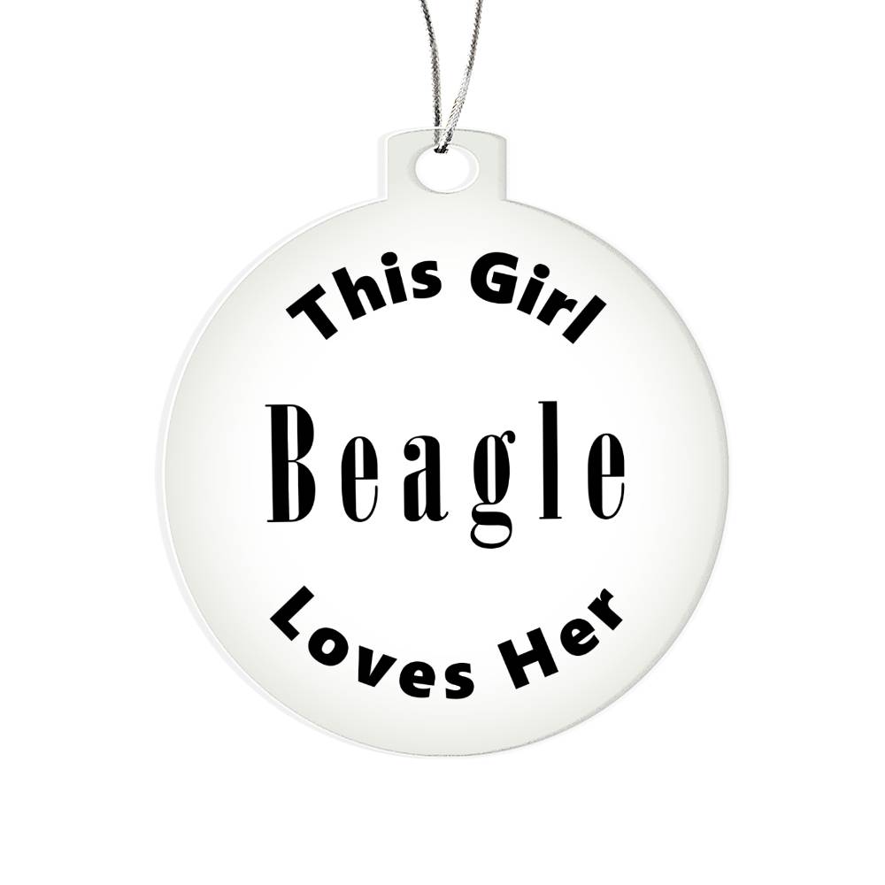 Beagle - Acrylic Ornament