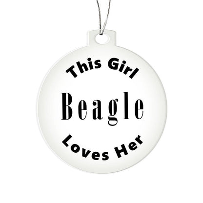 Beagle - Acrylic Ornament