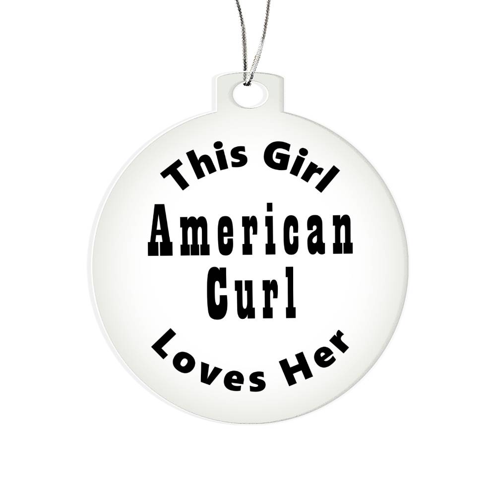 American Curl - Acrylic Ornament