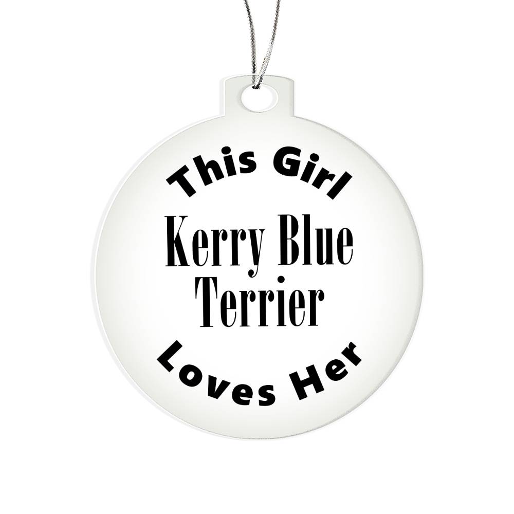 Kerry Blue Terrier - Acrylic Ornament