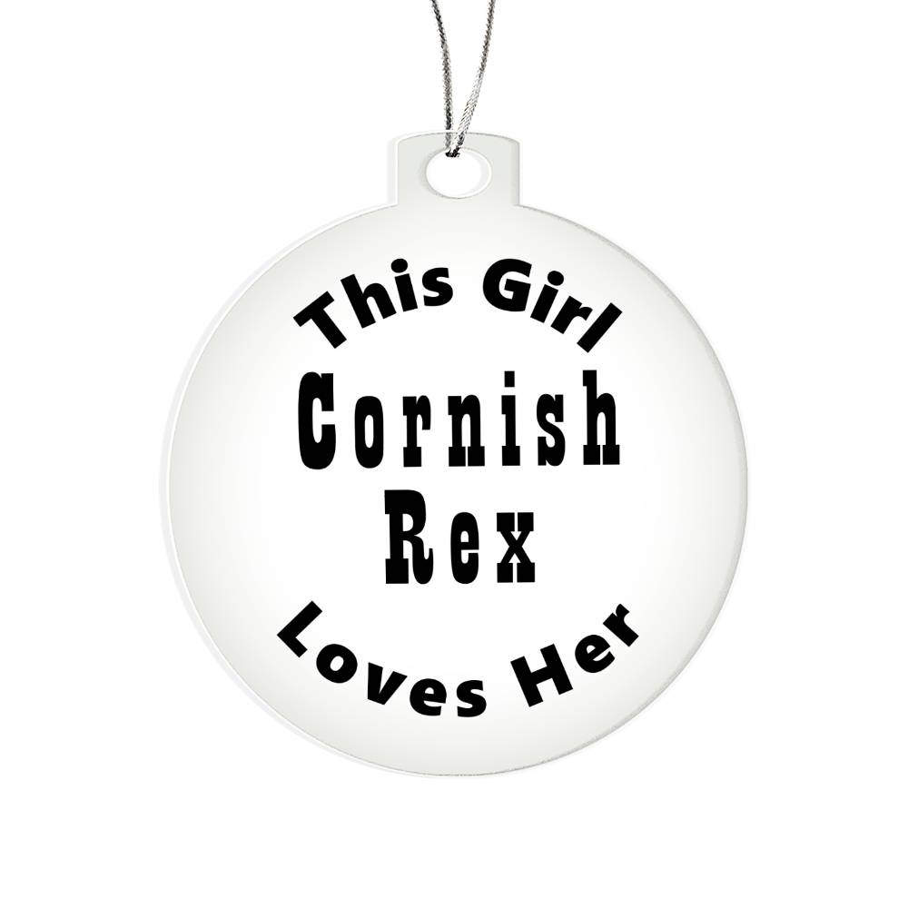 Cornish Rex - Acrylic Ornament