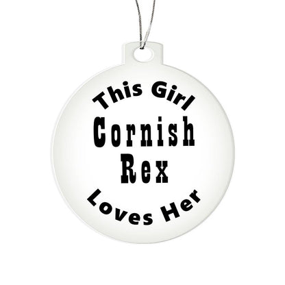 Cornish Rex - Acrylic Ornament