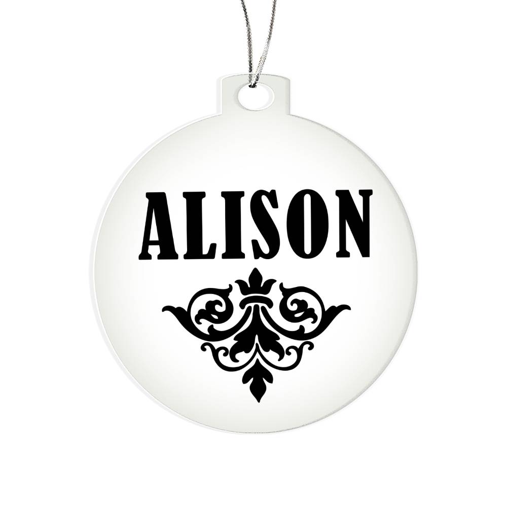 Alison v01 - Acrylic Ornament