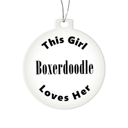 Boxerdoodle - Acrylic Ornament