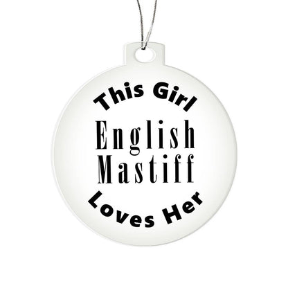English Mastiff - Acrylic Ornament