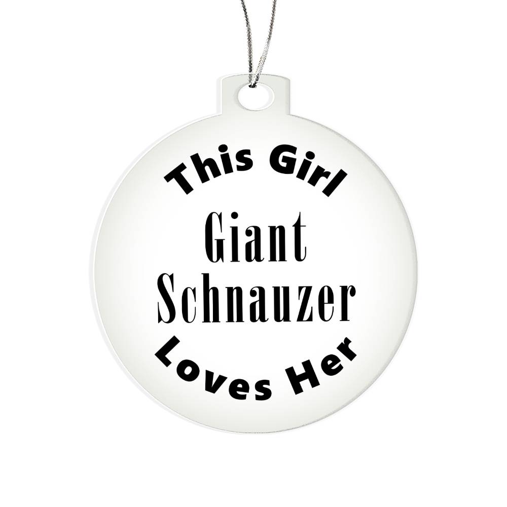 Giant Schnauzer - Acrylic Ornament