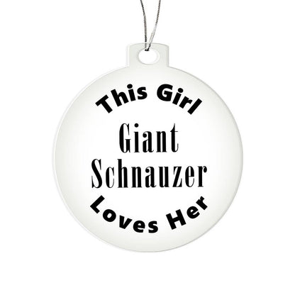 Giant Schnauzer - Acrylic Ornament