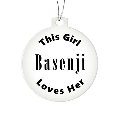 Basenji - Acrylic Ornament
