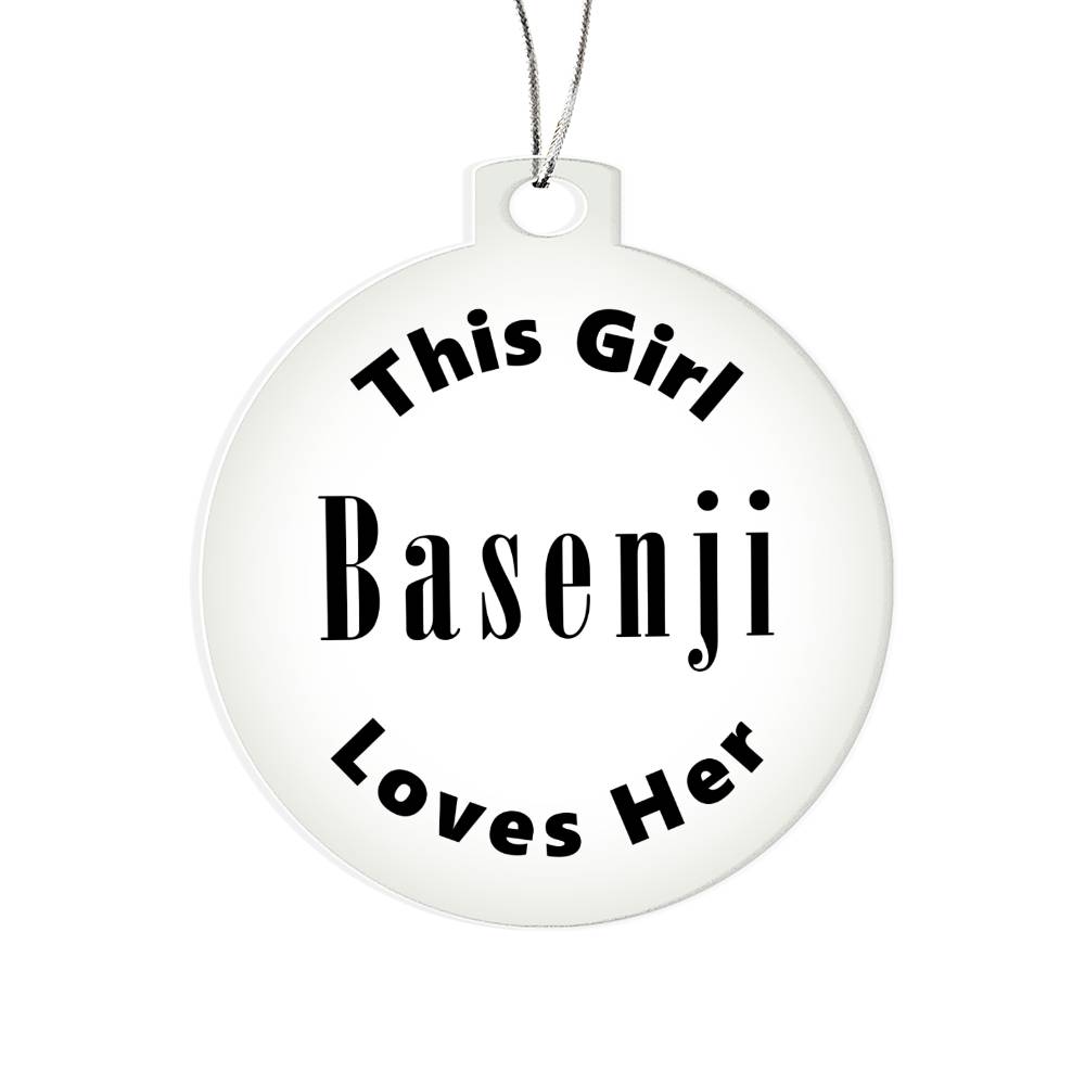 Basenji - Acrylic Ornament
