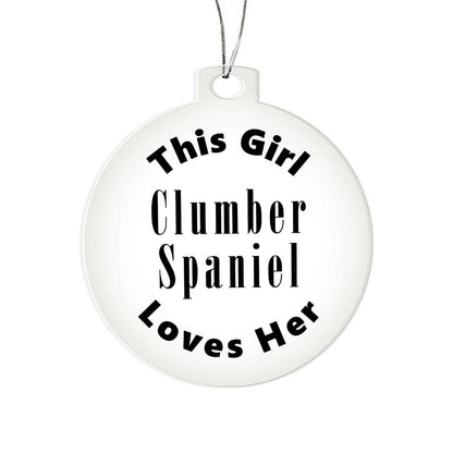 Clumber Spaniel - Acrylic Ornament