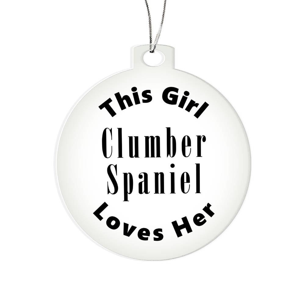 Clumber Spaniel - Acrylic Ornament