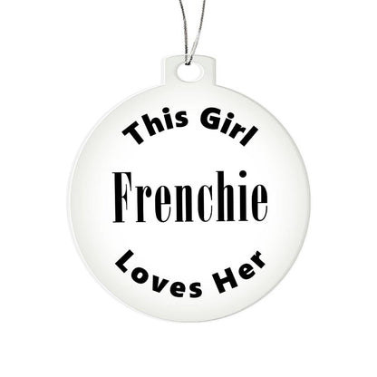 Frenchie - Acrylic Ornament