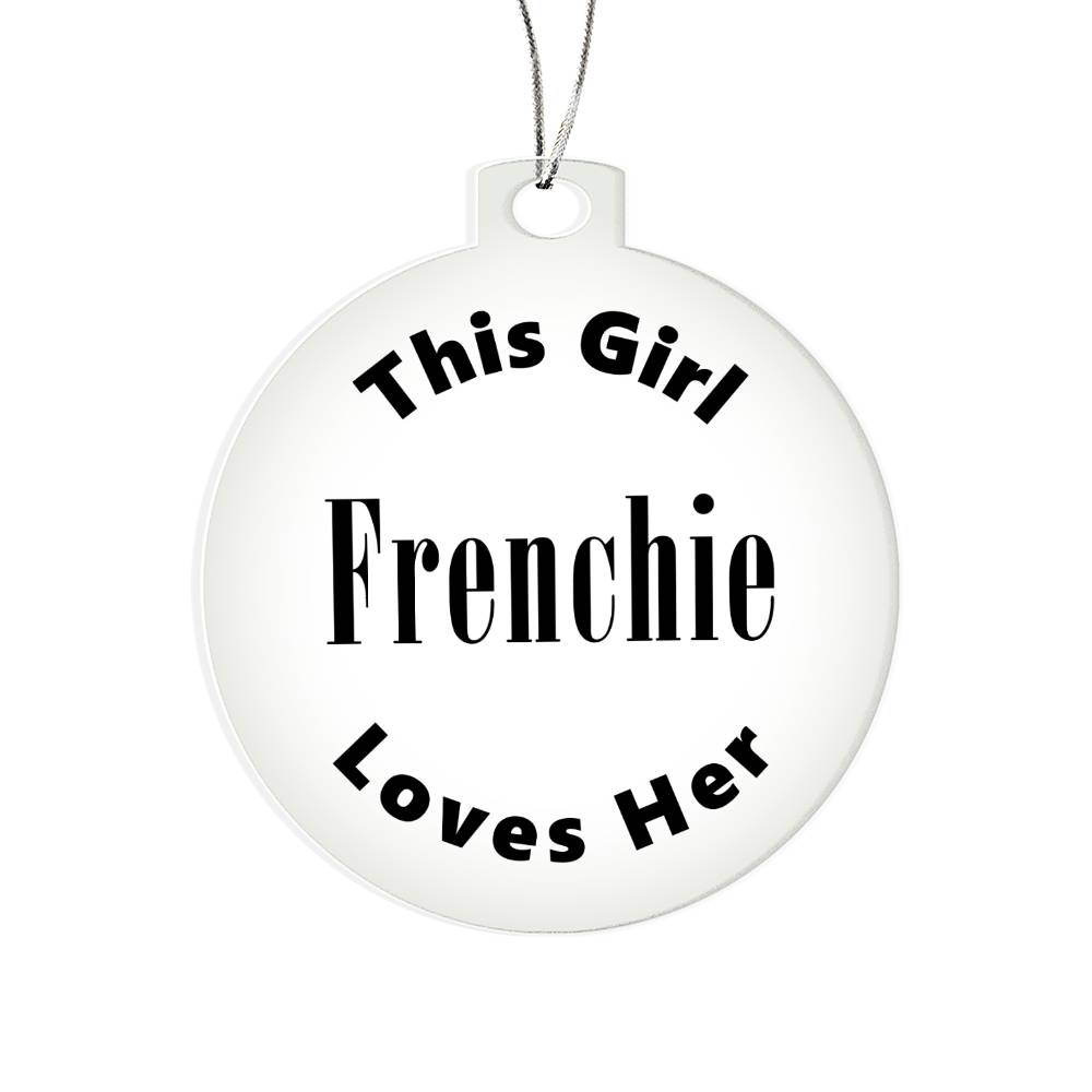 Frenchie - Acrylic Ornament