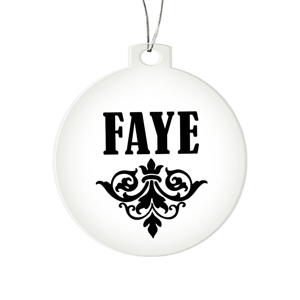 Faye v01 - Acrylic Ornament