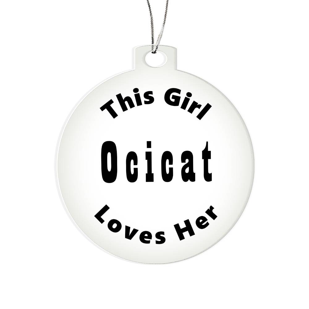 Ocicat - Acrylic Ornament