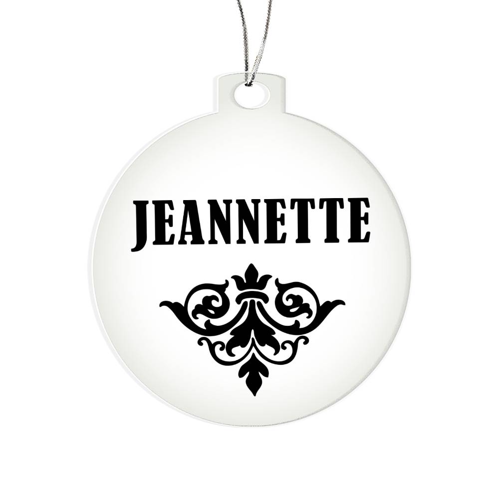 Jeannette v01 - Acrylic Ornament