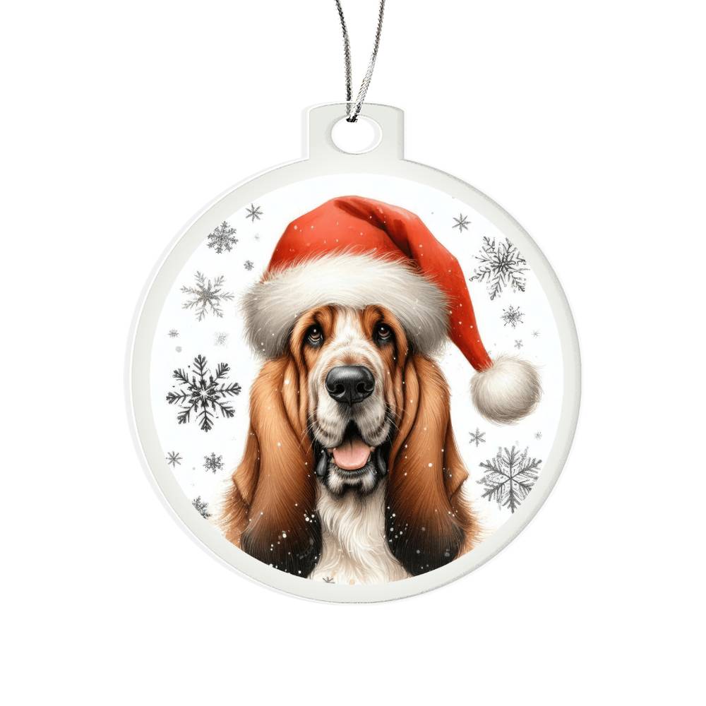 Christmas Dog - Grand Basset Griffon Vendeen - Acrylic Ornament