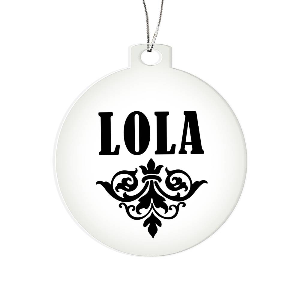 Lola v01 - Acrylic Ornament