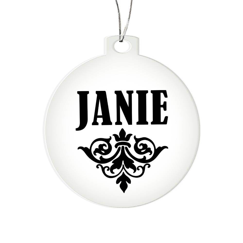Janie v01 - Acrylic Ornament