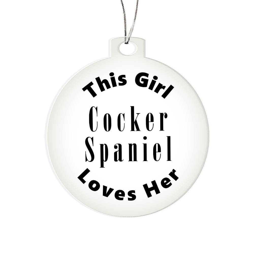 Cocker Spaniel - Acrylic Ornament