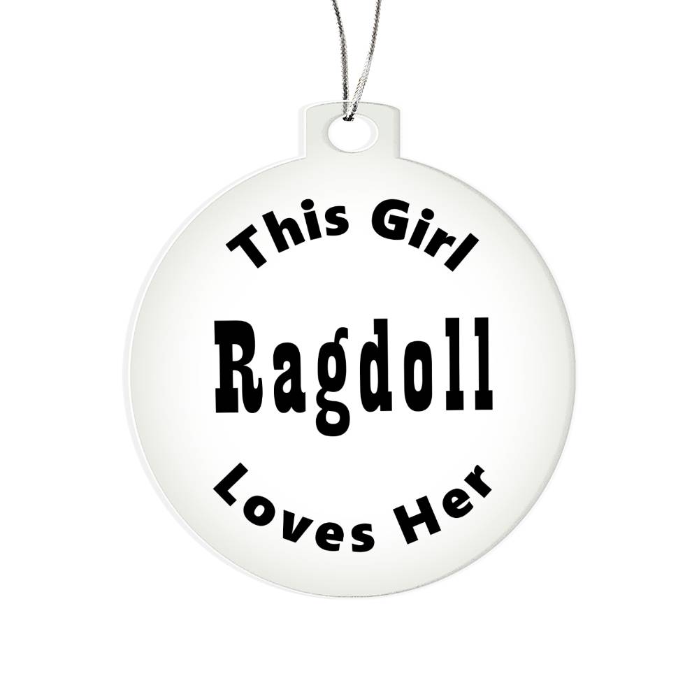 Ragdoll - Acrylic Ornament