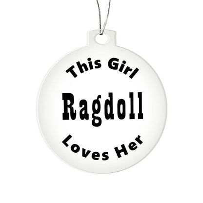 Ragdoll - Acrylic Ornament