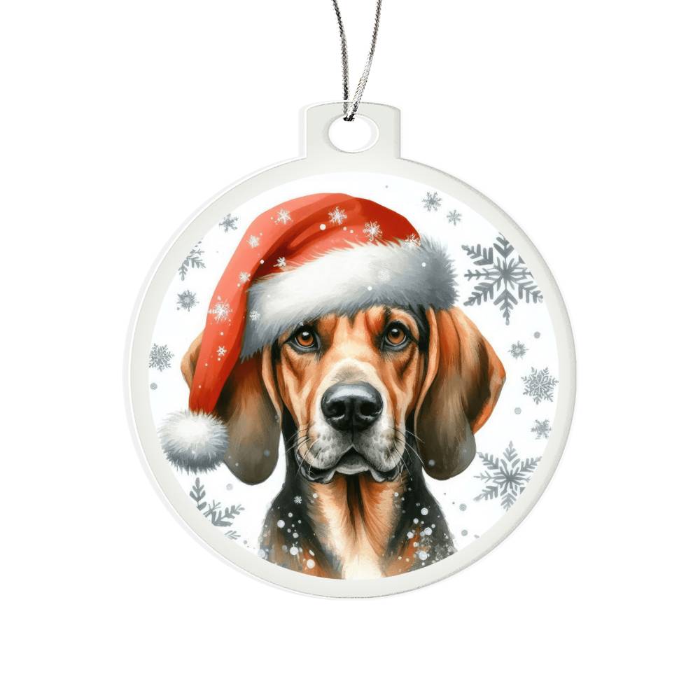 Christmas Dog - Plott Hound - Acrylic Ornament