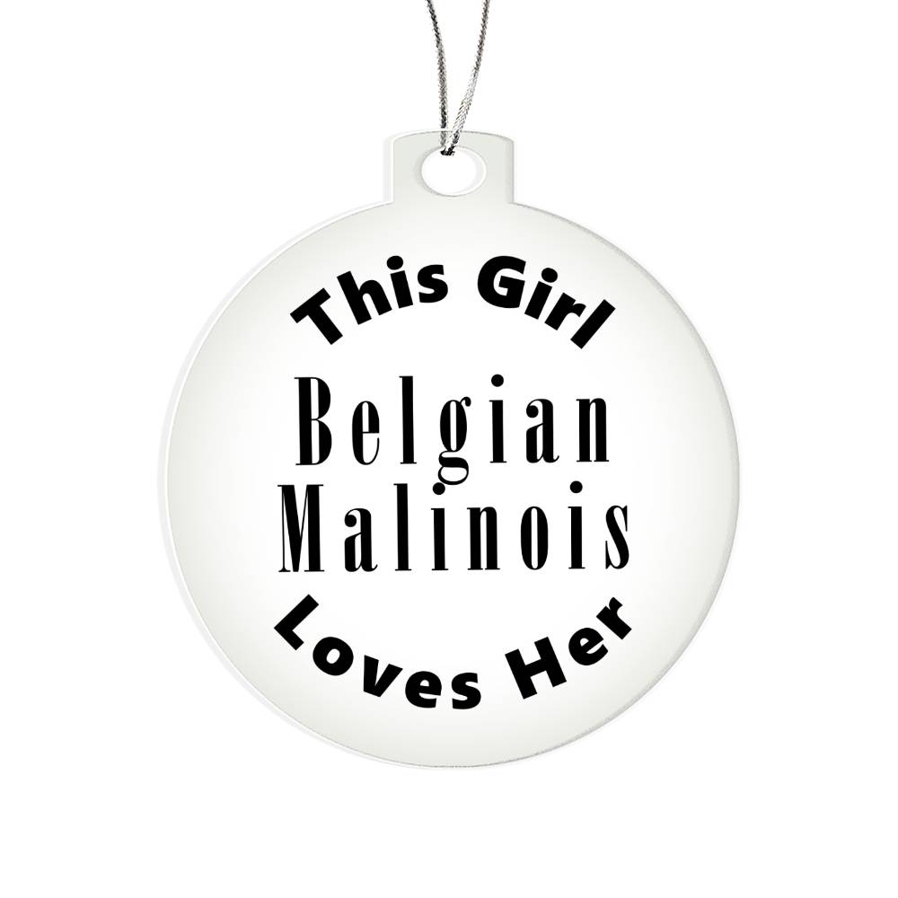 Belgian Malinois - Acrylic Ornament