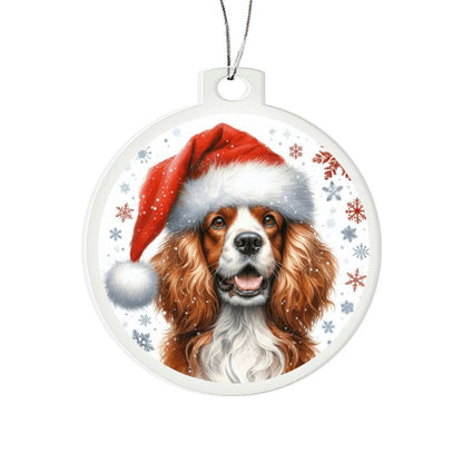 Christmas Dog - Welsh Springer Spaniel - Acrylic Ornament