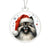 Christmas Dog - Keeshond - Acrylic Ornament