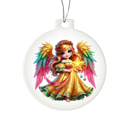 Cute Christmas Angel 021 - Acrylic Ornament
