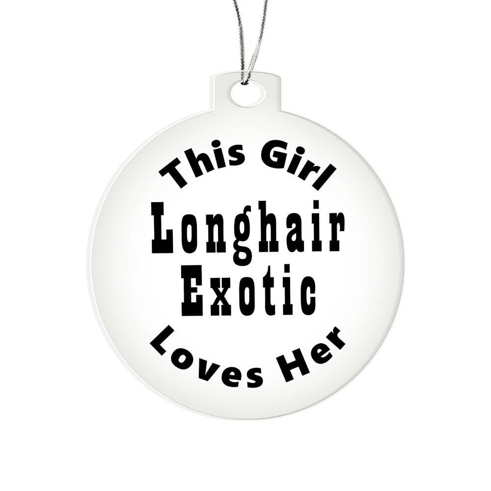 Longhair Exotic - Acrylic Ornament