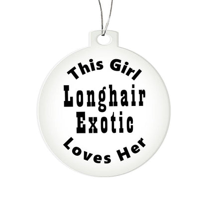 Longhair Exotic - Acrylic Ornament