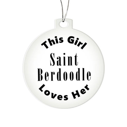 Saint Berdoodle - Acrylic Ornament