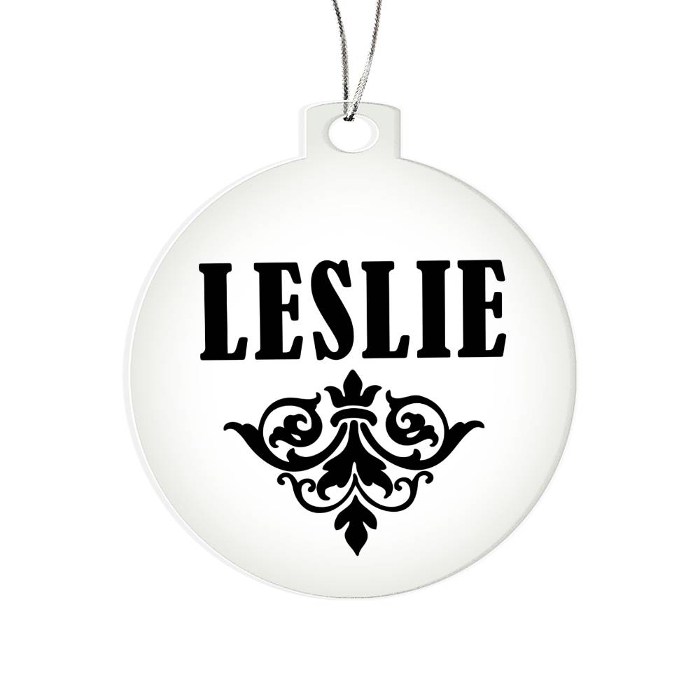 Leslie v01 - Acrylic Ornament