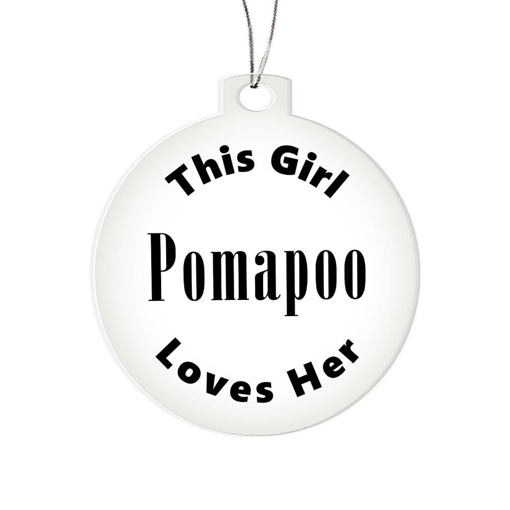 Pomapoo - Acrylic Ornament