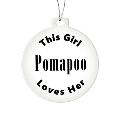 Pomapoo - Acrylic Ornament