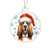 Christmas Dog - Bloodhound - Acrylic Ornament