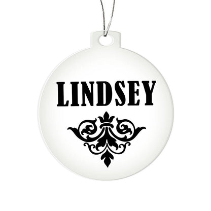 Lindsey v01 - Acrylic Ornament