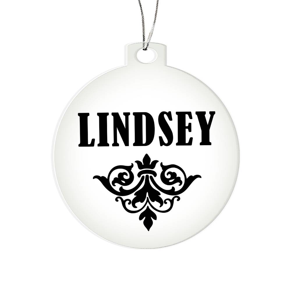 Lindsey v01 - Acrylic Ornament