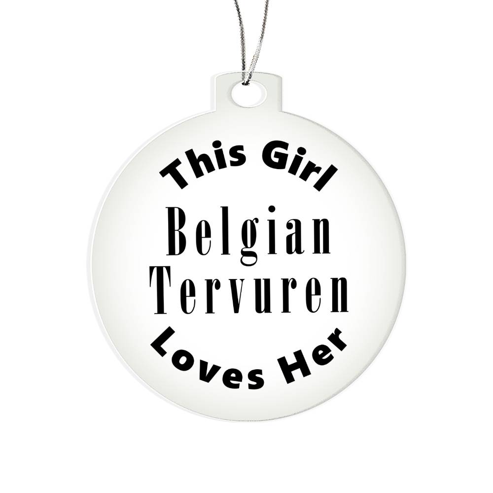 Belgian Tervuren - Acrylic Ornament