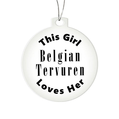 Belgian Tervuren - Acrylic Ornament
