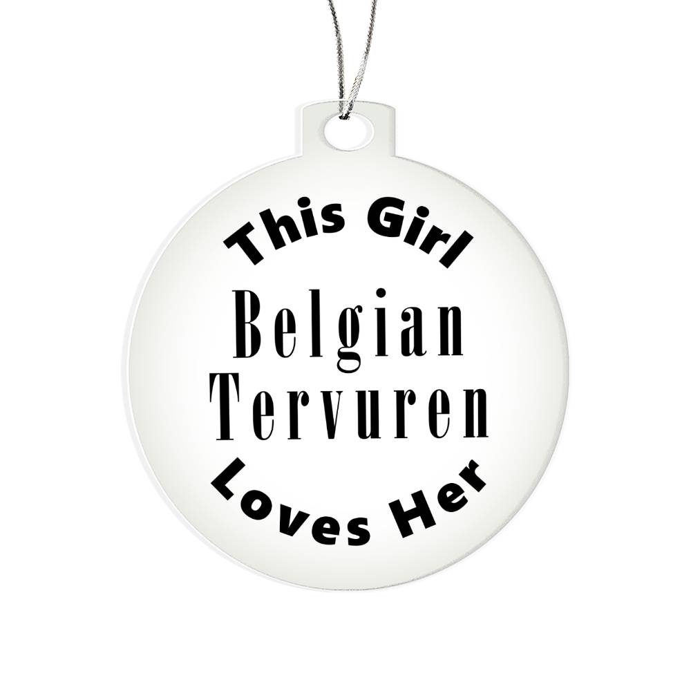 Belgian Tervuren - Acrylic Ornament